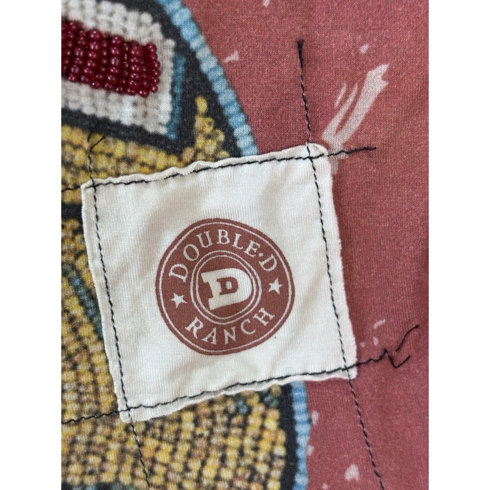 Double D Ranch " Madonna Of The Plains" Women's Beaded Top S Cynthia Ann Parker - Picture 9 of 12